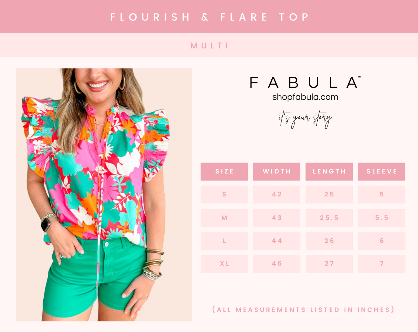 Flourish & Flare Top
