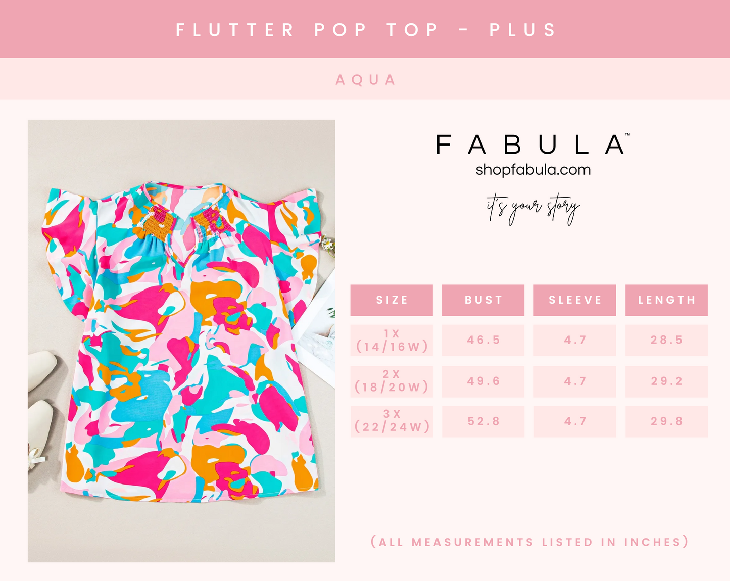 Flutter Pop Top - Plus