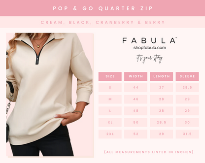 Pop & Go Quarter Zip