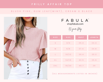Frilly Affair Top