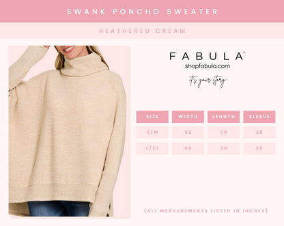 Swank Poncho Sweater