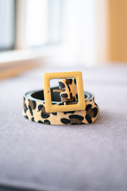 Luxe Calf Hair Belt