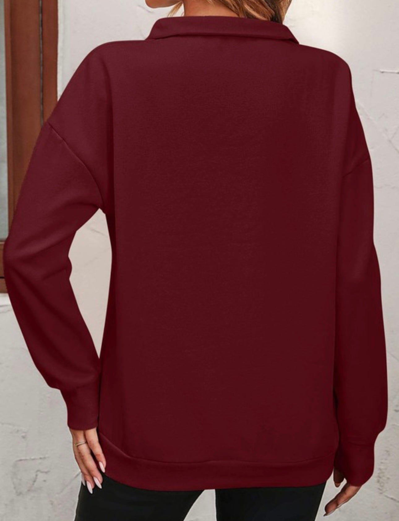 Pop & Go Quarter Zip - Cranberry