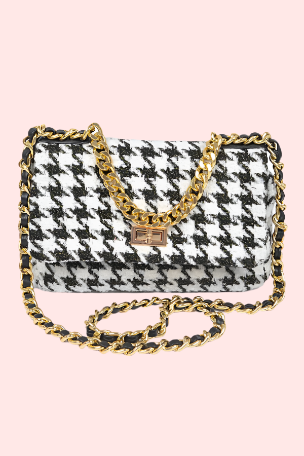 Hauty Houndstooth Purse