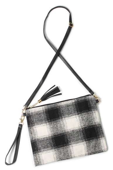 Mad About Plaid Set - Black & Cream