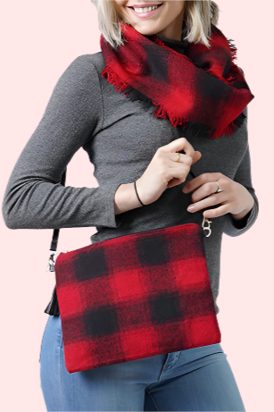 Mad About Plaid Set - Red & Black