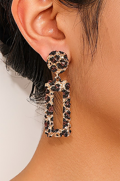 Never Enough Leopard Earrings