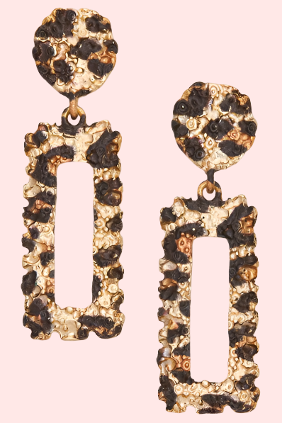 Never Enough Leopard Earrings