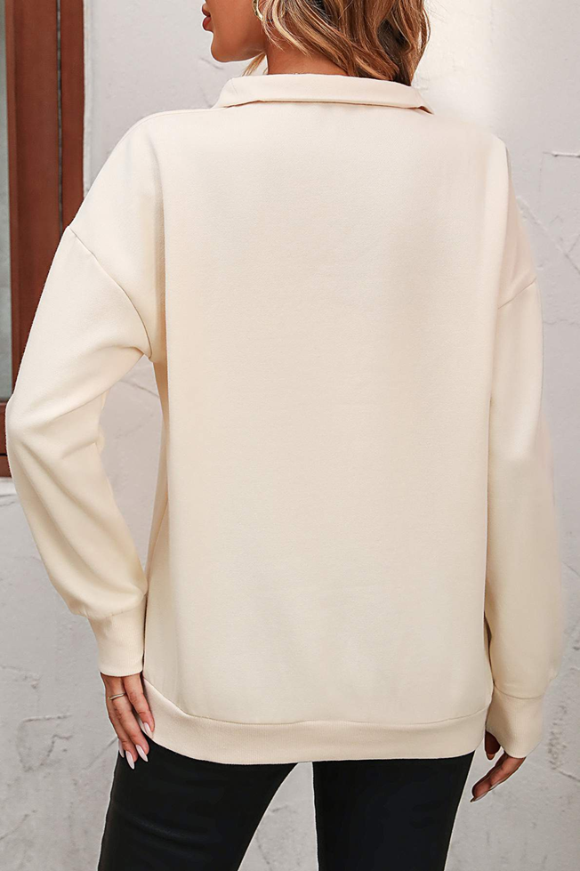 Pop & Go Quarter Zip - Cream