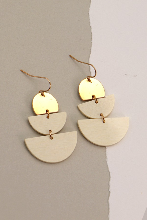 Posh Half Moon Earrings