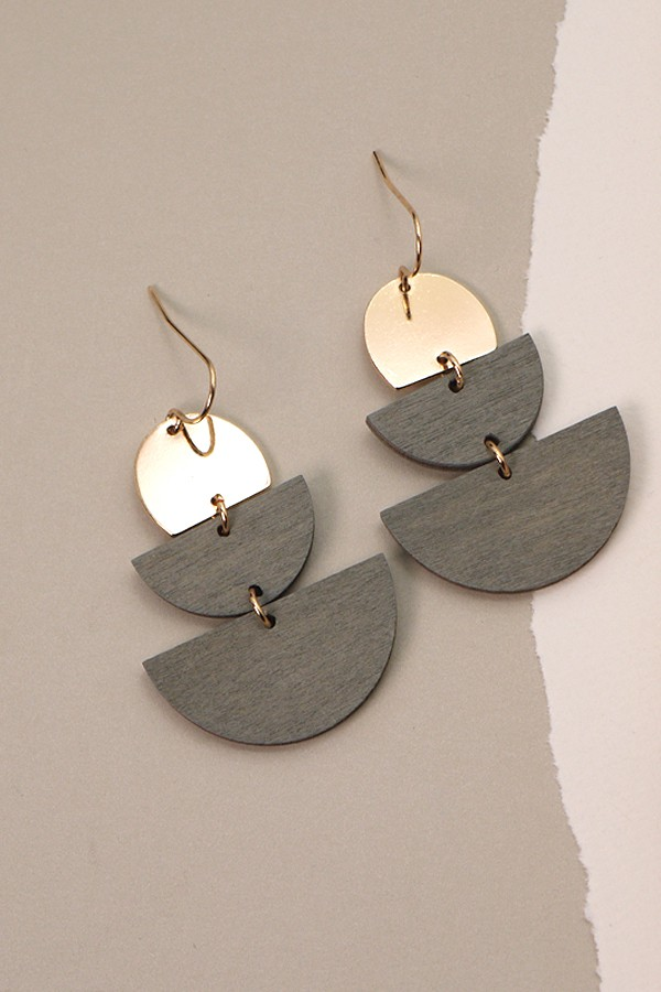 Posh Half Moon Earrings