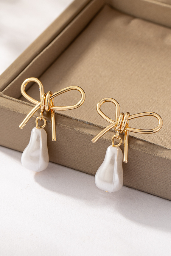 Tie It With a Pearl Earrings