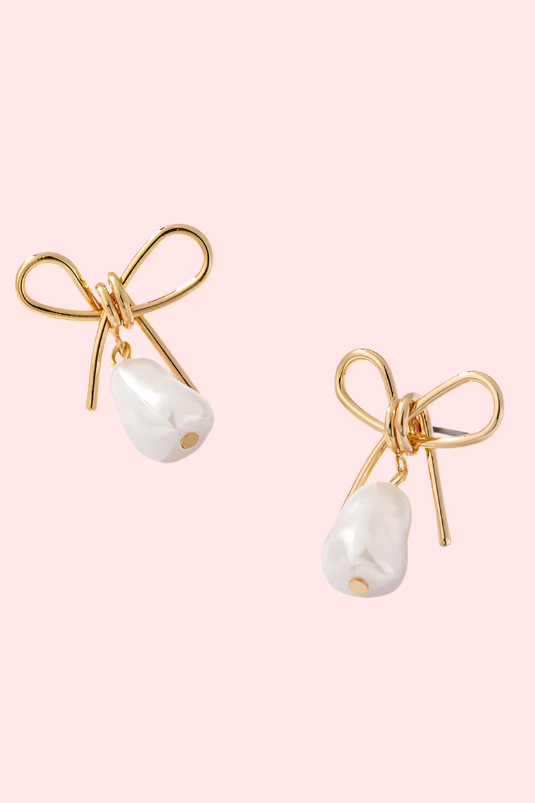 Tie It With a Pearl Earrings