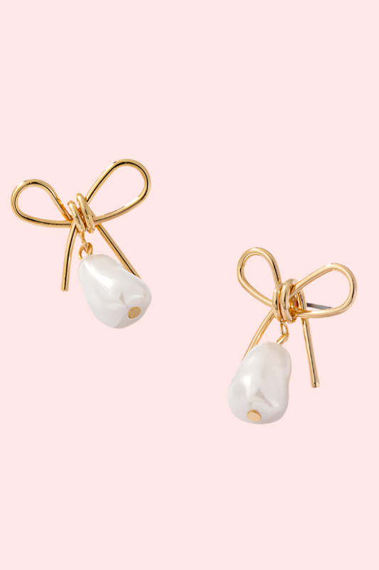 Tie It With a Pearl Earrings