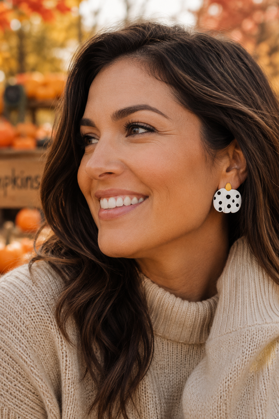 Pumpkin Stud Earrings