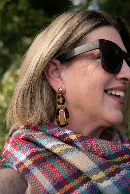 Tortoise Twist Earrings