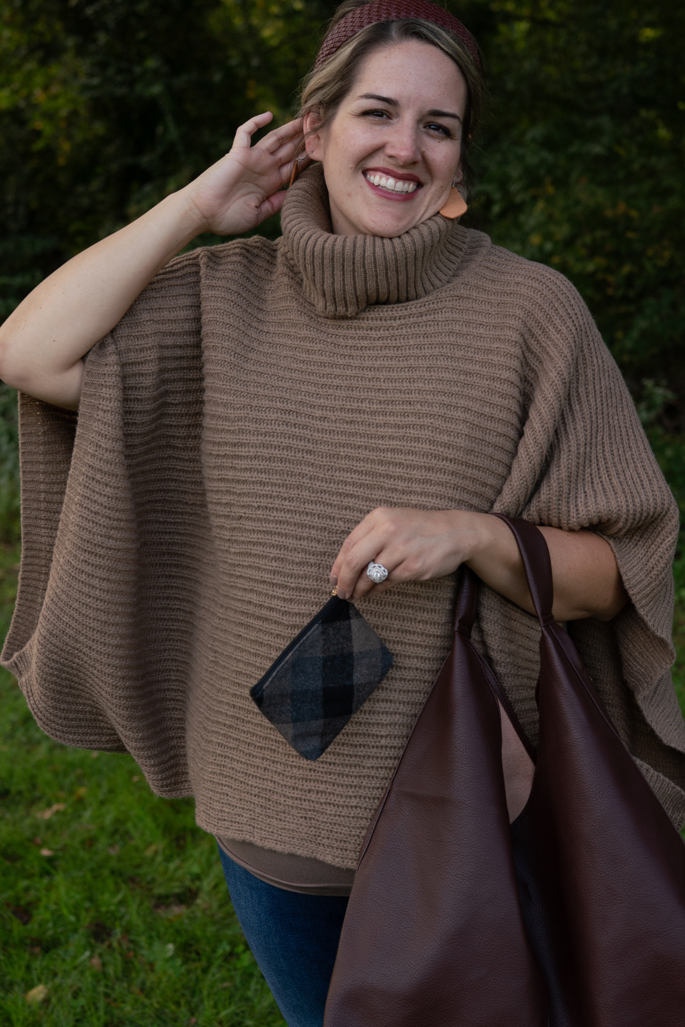 Autumn Ridge Poncho Sweater